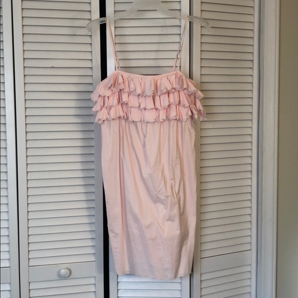 J.Crew mini ruffle cotton dress